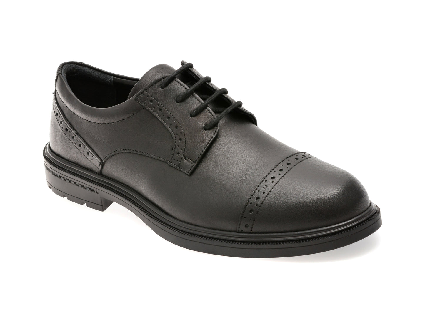 Pantofi eleganti OTTER negri, A63, din piele naturala