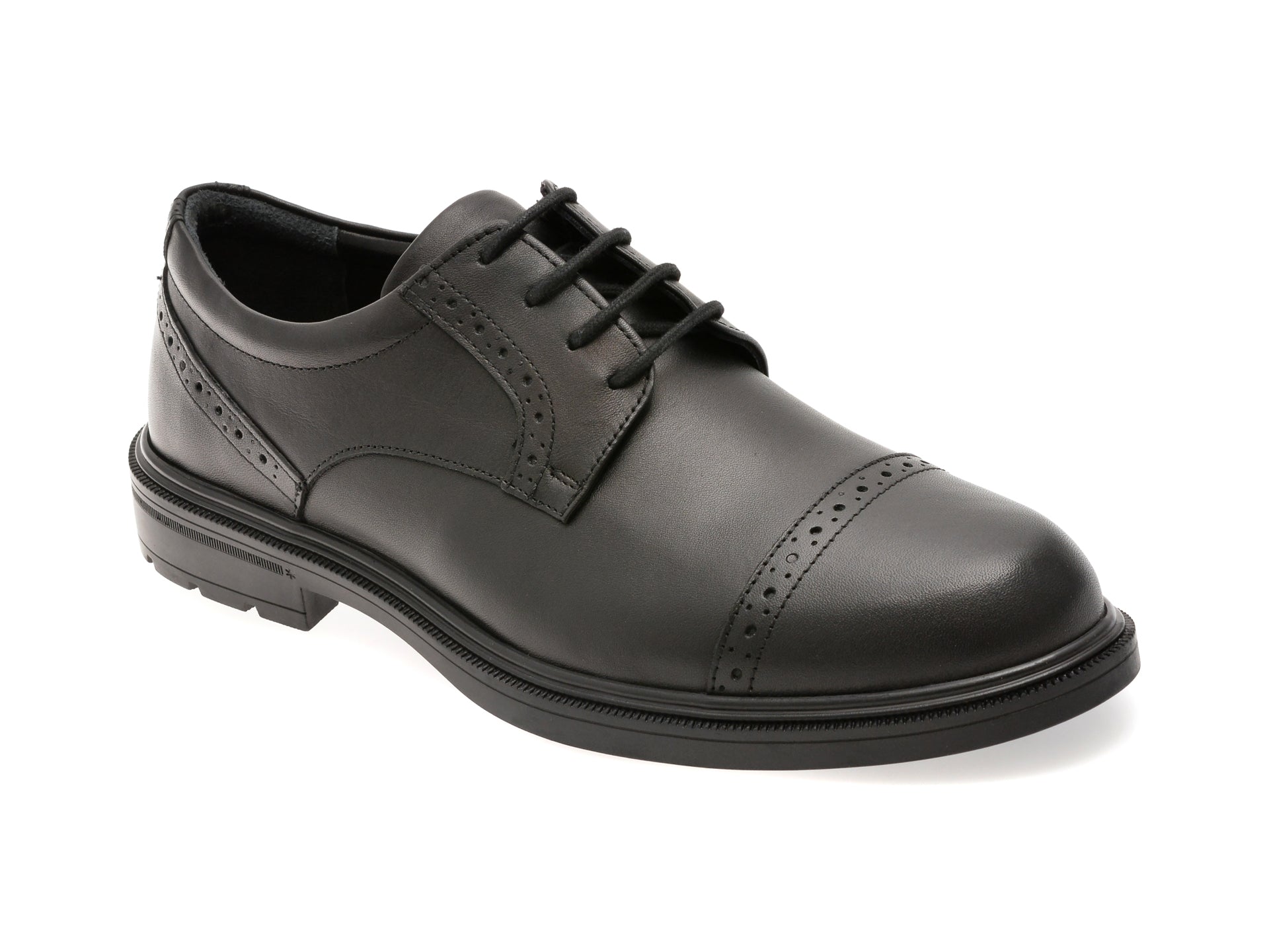 Pantofi eleganti OTTER negri, A63, din piele naturala