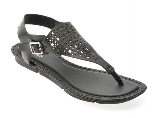 Sandale FLAVIA PASSINI negre, 367702, din piele naturala