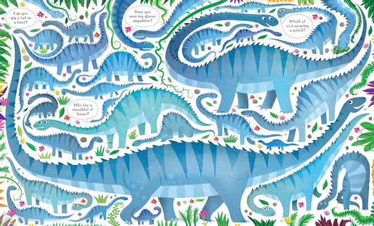 Puzzle - Dinosaurs, 300 piese- Usborne Publishing