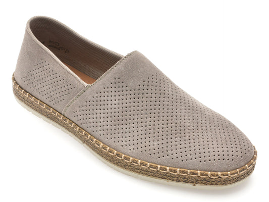 Pantofi RIEKER gri, B5285, din piele naturala