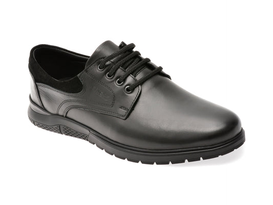 Pantofi eleganti OTTER negri, 555, din piele naturala