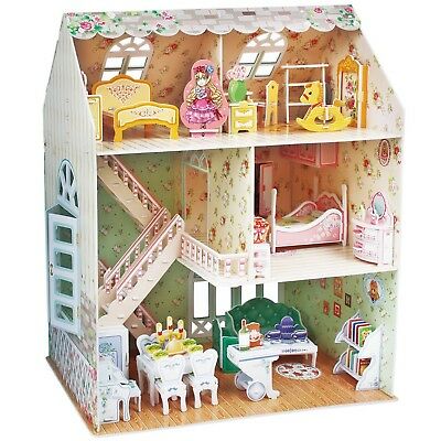 Puzzle 3D - Dreamy Dollhouse - Casa de vis a papusilor - 160 de piese- CubicFun