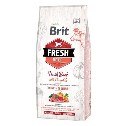 Brit Fresh Beef and Pumpkin Puppy Large, 12 kg