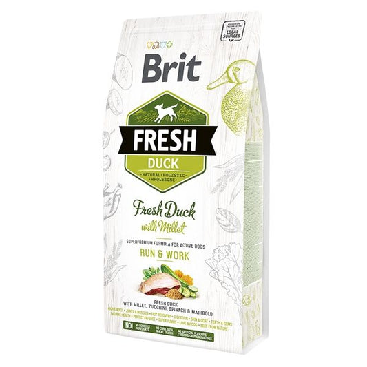 Brit Fresh Duck and Millet Active, 2.5 kg