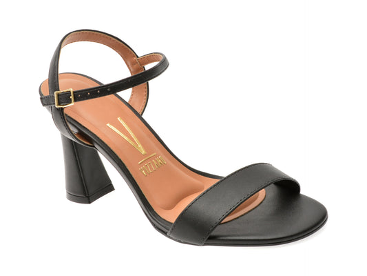 Sandale VIZZANO negre, 6517100, din piele ecologica