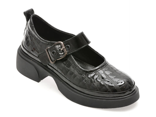 Pantofi GRYXX negri, 387383, din piele naturala