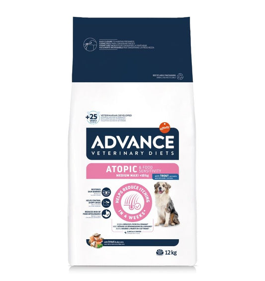 Advance Veterinary Diets Dog Atopic Derma Care Medium - Maxi, 12 kg