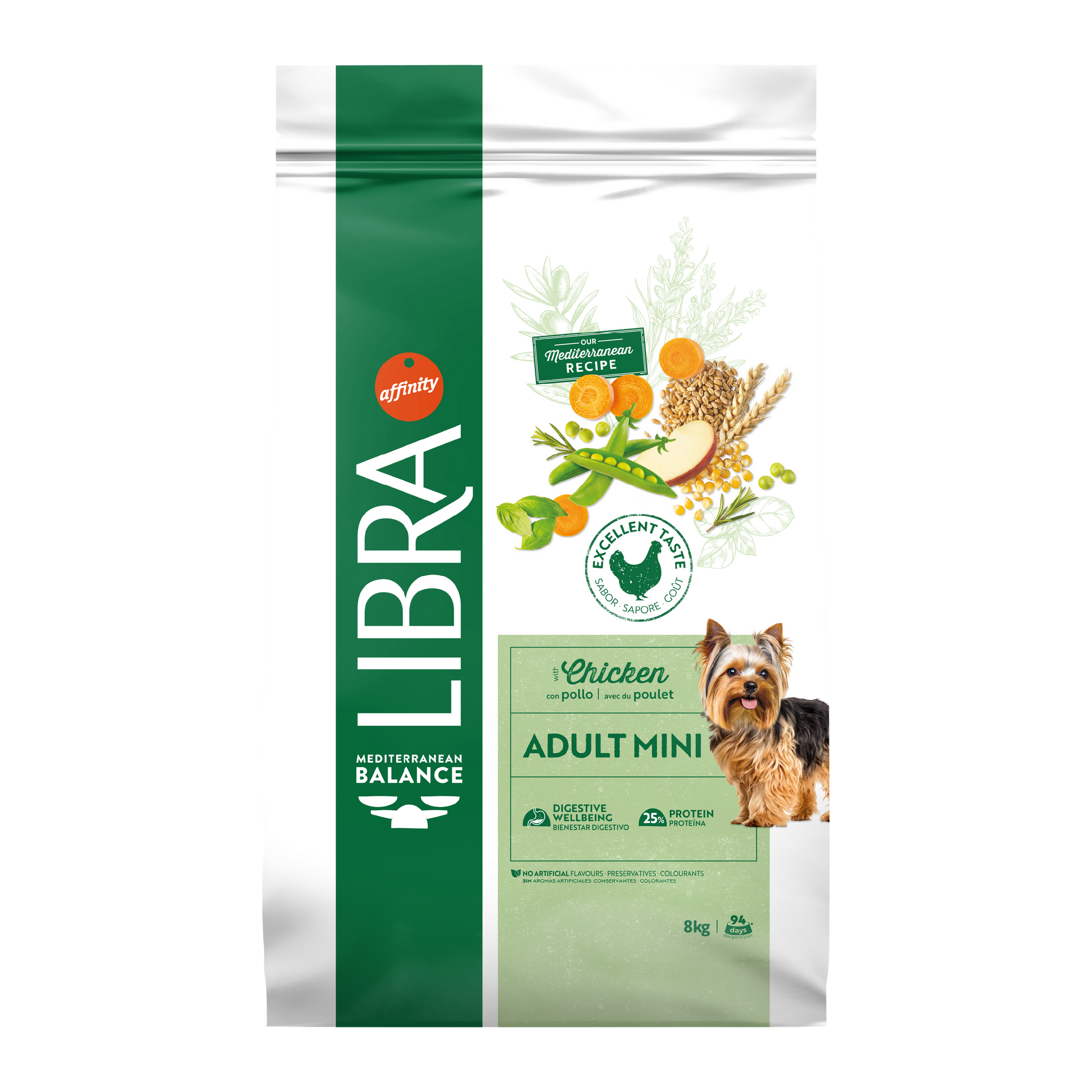 Hrana Uscata Caini Adulti, Libra Dog Adult Mini, Pui, 8 kg