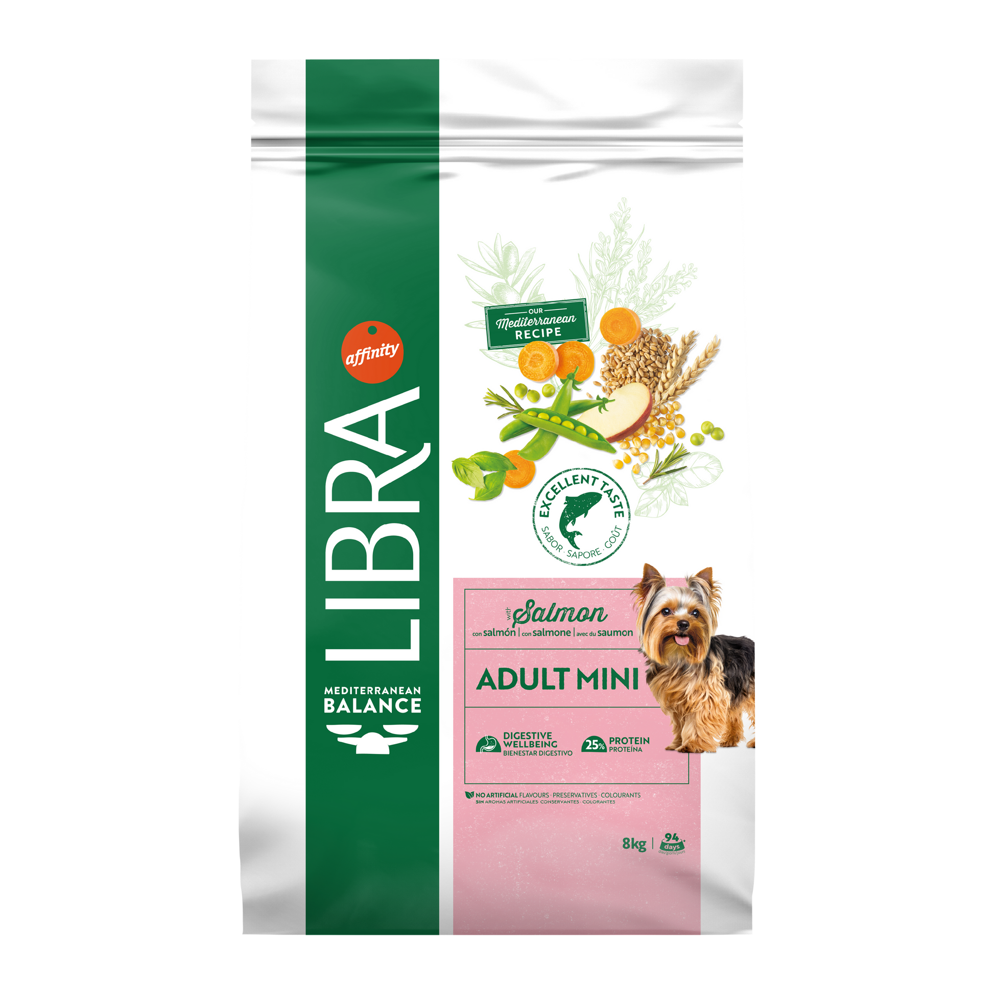 Hrana Uscata Caini Adulti, Libra Dog Adult Mini, Somon, 8 kg