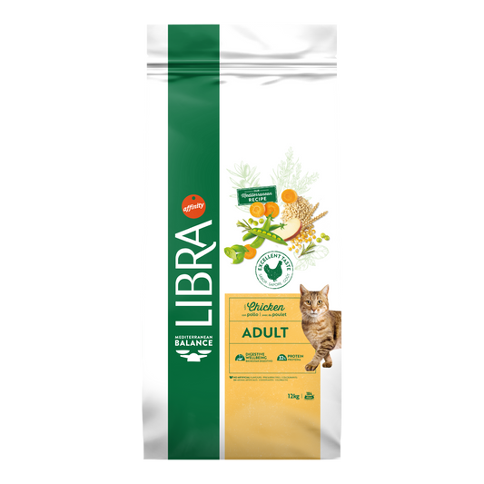 Hrana Uscata Pisici Adulte, Libra Cat Adult, Pui, 12 kg