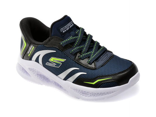 Pantofi sport SKECHERS bleumarin, METEOR-LIGHTS, din material textil