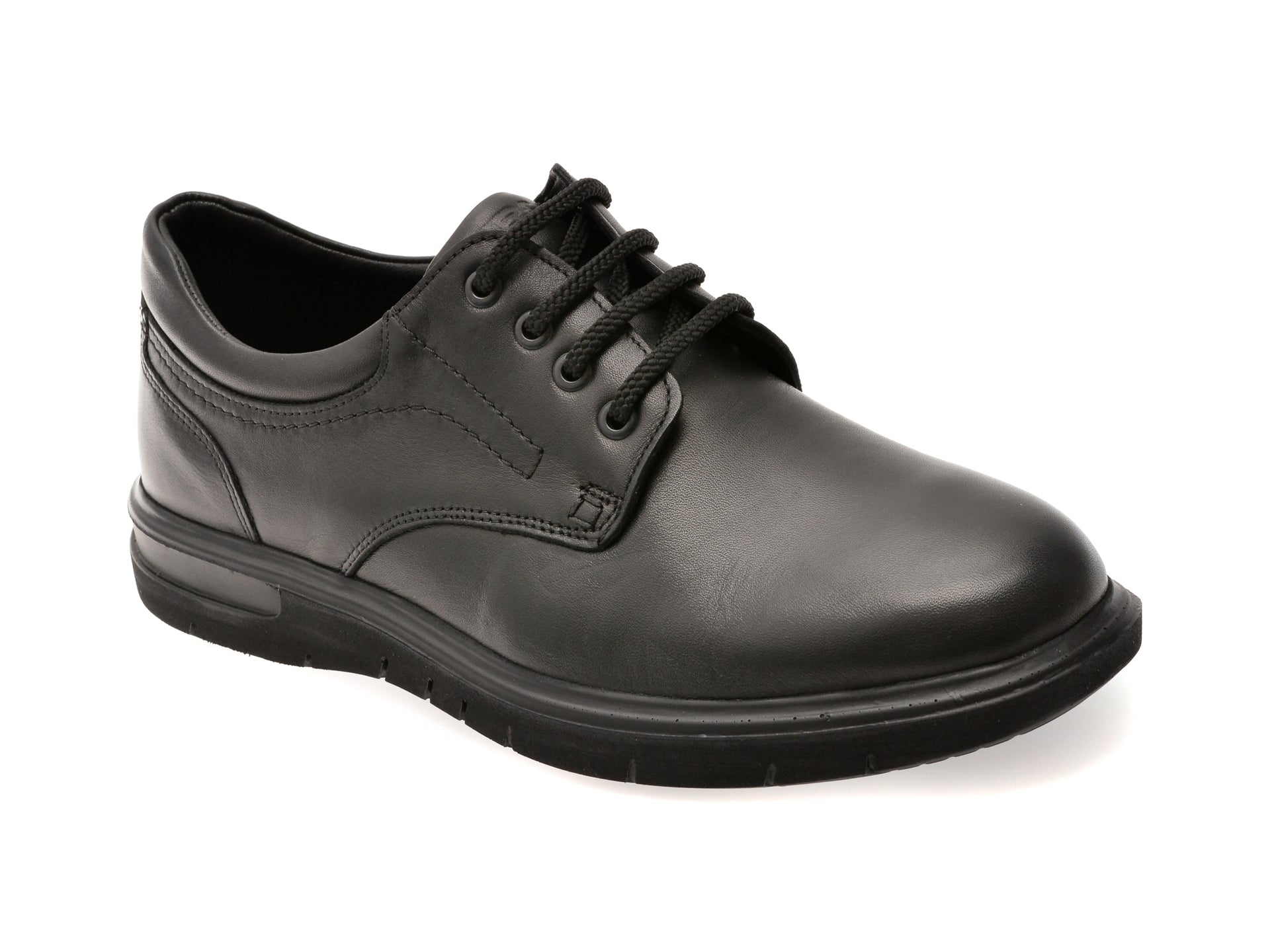 Pantofi OTTER negri, 2804, din piele naturala