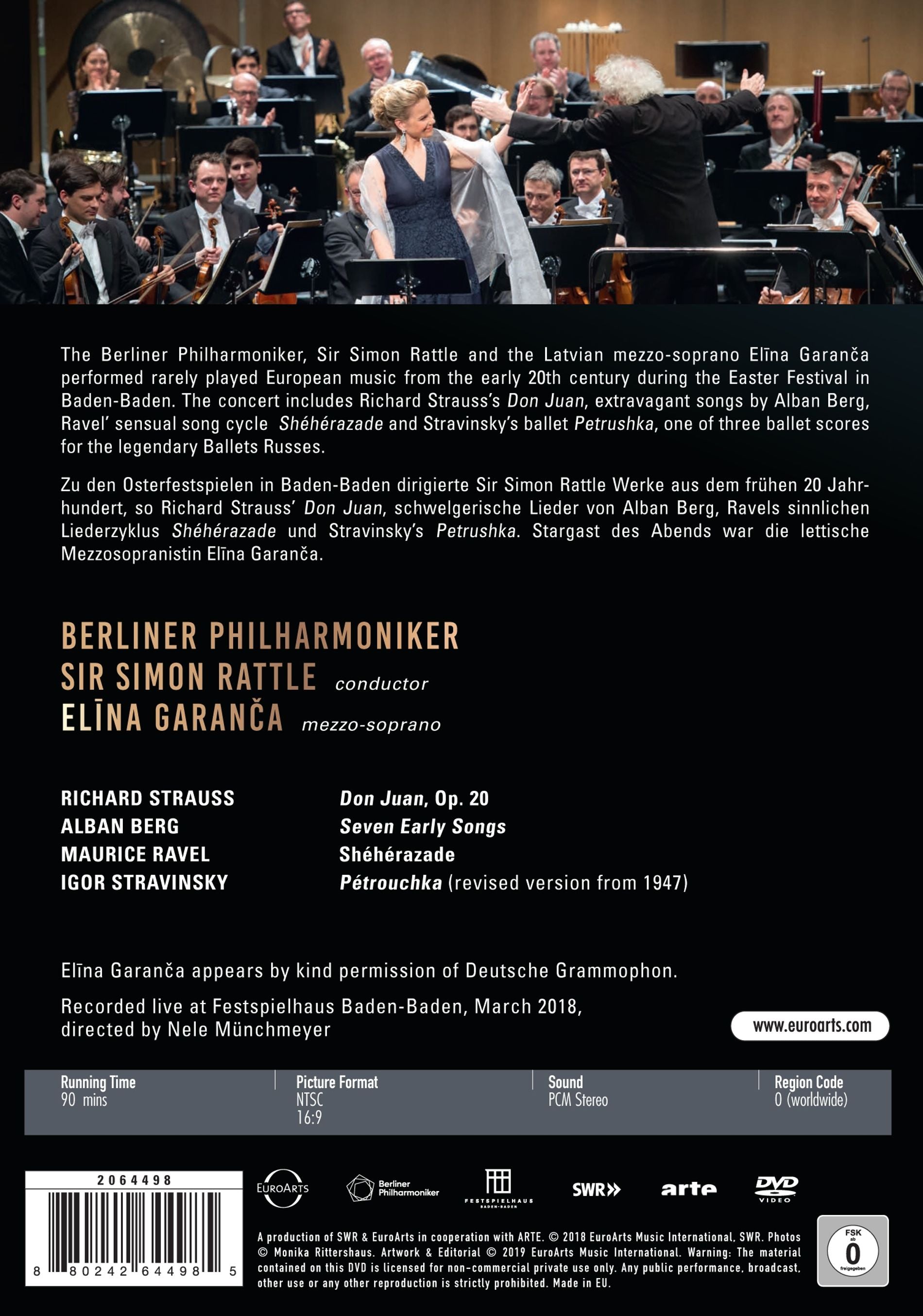 Berliner Philharmoniker, Sir Simon Rattle & Elina Garanca in Baden-Baden (DVD)- Berliner Philharmoniker, Simon Rattle, Elina Garanca