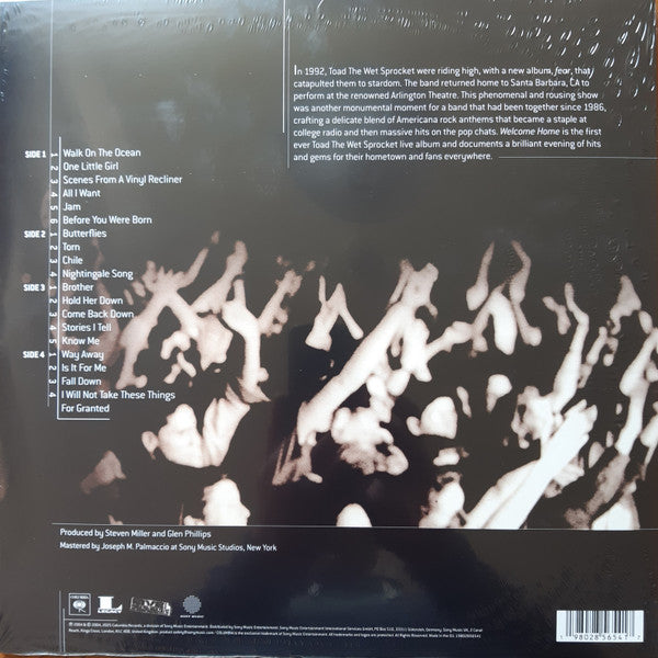 Welcome Home: Live At The Arlington Theatre, Santa Barbara 1992 - Vinyl- Toad The Wet Sprocket