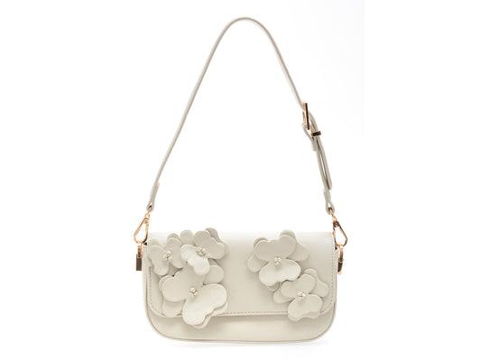 Geanta ALDO alba, DAISY BOUQUET 110, din piele ecologica