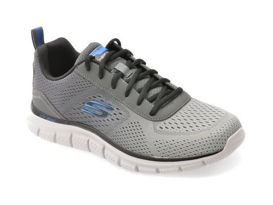 Pantofi sport SKECHERS gri, TRACK, din material textil