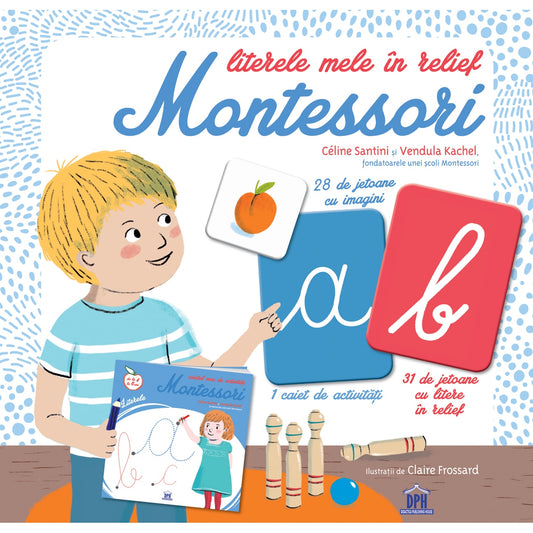 Literele mele in relief Montessori - Celine Santini