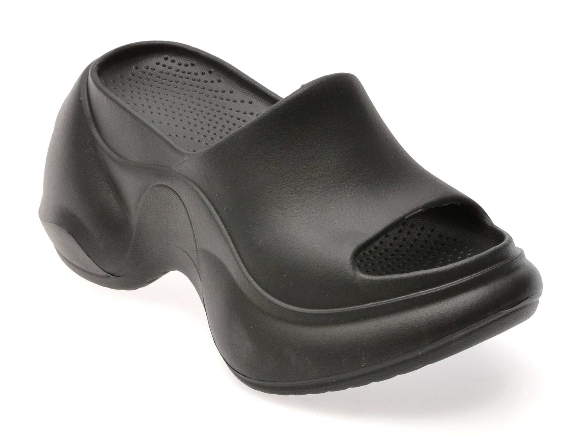 Papuci GRYXX negri, E249, din pvc
