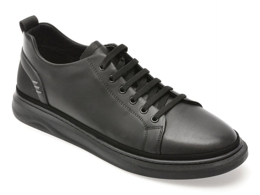 Pantofi sport EPICA negri, 8161, din piele naturala