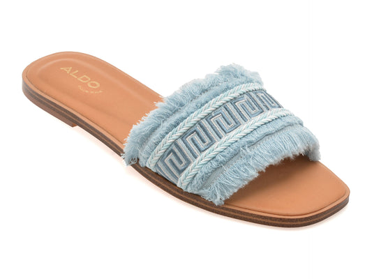 Papuci ALDO bleumarin, NALANI 420, din material textil