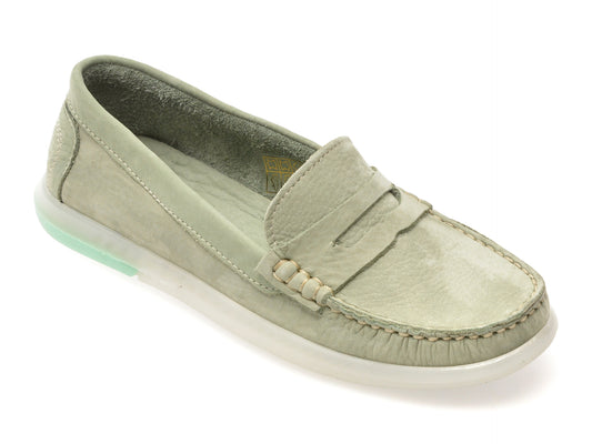 Mocasini GRYXX verzi, 7016, din nabuc