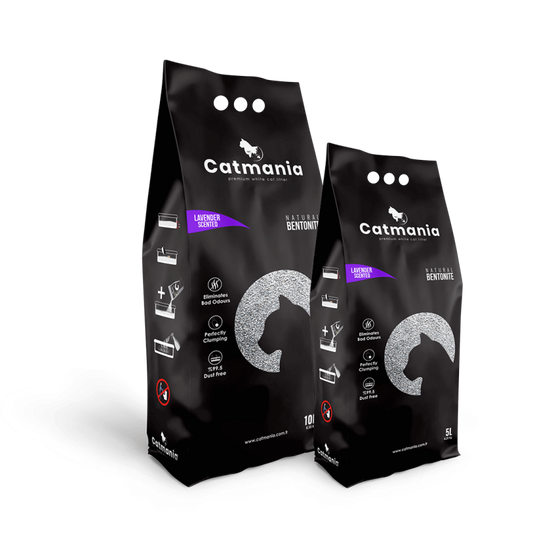 Nisip pentru Litiera Bentonita Catmania, Lavanda, 10 L / 8.5 kg
