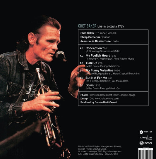 Live In Bologna 1985 - Vinyl- Chet Baker