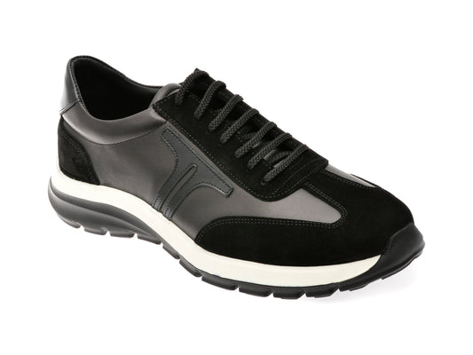 Pantofi sport OTTER negri, 22311, din piele naturala