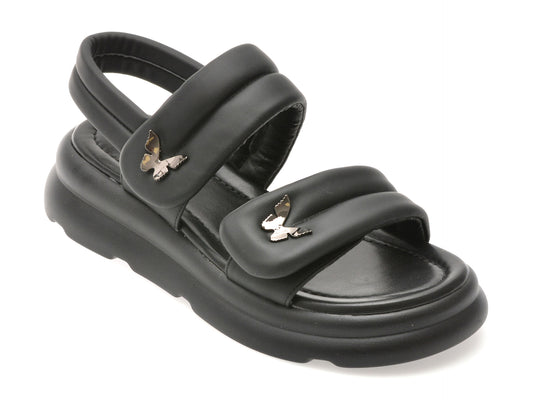 Sandale FLAVIA PASSINI negre, 31001, din piele ecologica