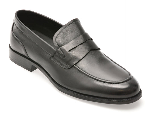 Mocasini eleganti EPICA negri, K57, din piele naturala