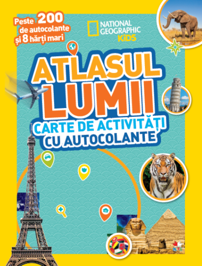 Atlasul lumii. Carte de activitati cu autocolante 