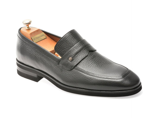 Mocasini eleganti LE COLONEL negri, 48797, din piele naturala