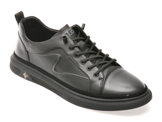 Pantofi sport BITE THE BULLET negri, 3628, din piele naturala