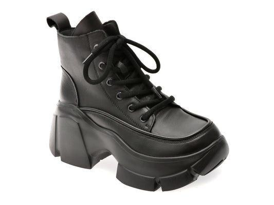 Ghete GRYXX negre, 68216, din piele naturala
