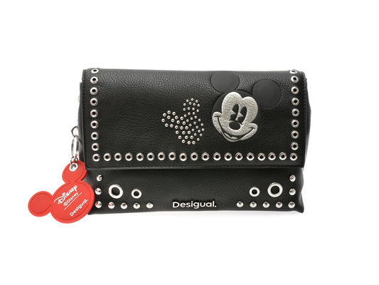 Geanta DESIGUAL neagra, SAXP74, din piele ecologica