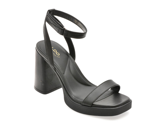 Sandale ALDO negre, BERADE 001, din piele naturala