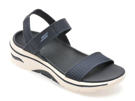 Sandale SKECHERS bleumarin, GO WALK ARCH FIT 2.0, din material textil