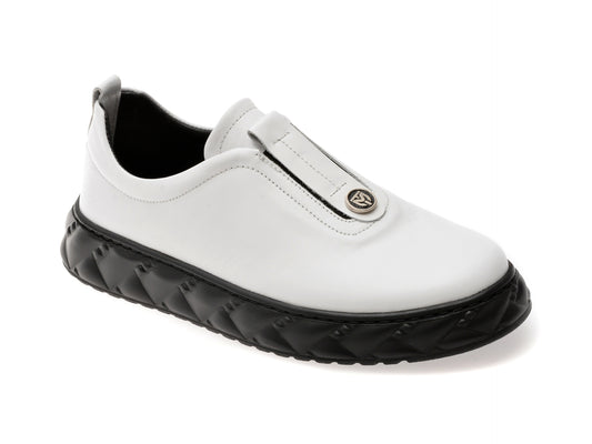 Pantofi GRYXX albi, 251YZ87, din piele naturala