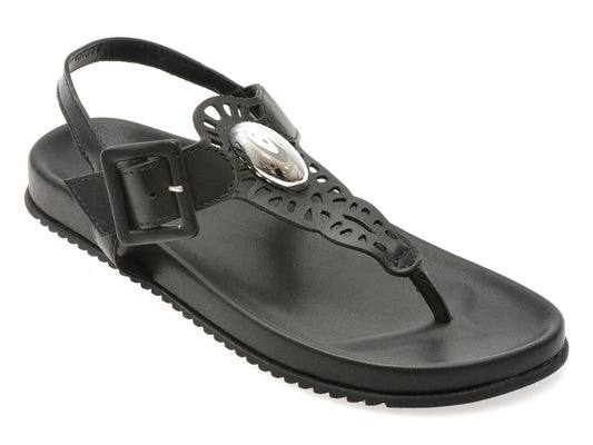 Sandale FLAVIA PASSINI negre, 364609, din piele naturala