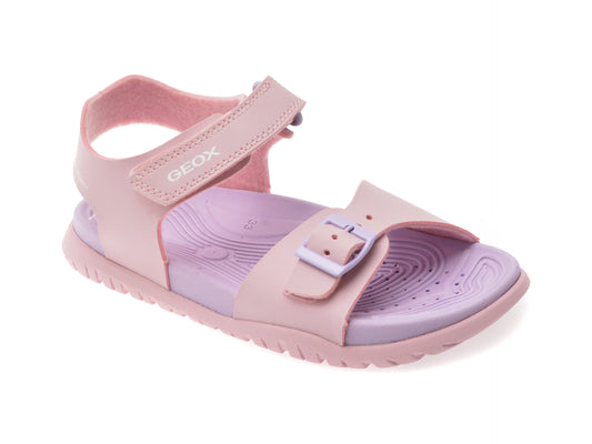 Sandale GEOX roz, J35HQA, din piele ecologica
