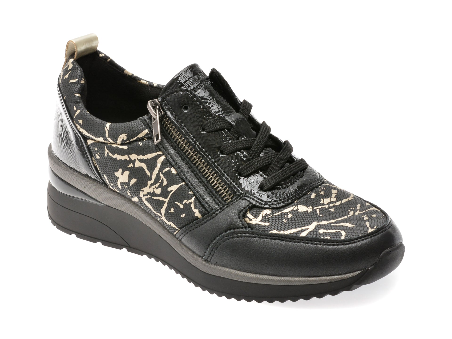 Pantofi sport REMONTE negri, D2401, din material textil