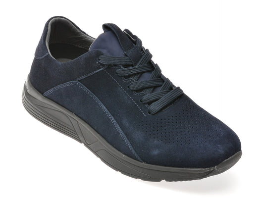 Pantofi sport EPICA bleumarin, 1009, din piele intoarsa