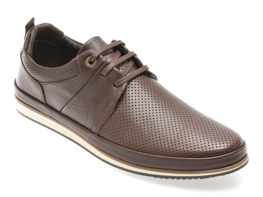 Pantofi GRYXX maro, M6819, din piele naturala