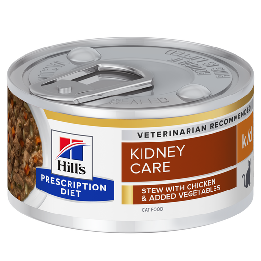 Hill's Prescription Diet Feline Kidney Care Stew Chicken & Vegetables, 82 g