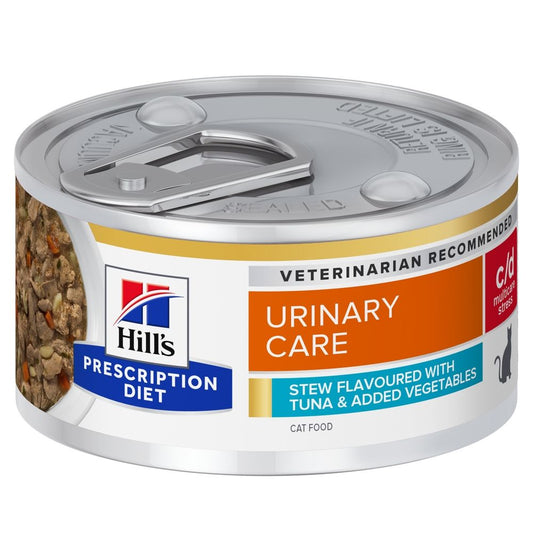 Hill's Prescription Diet Feline c/d Strees Tuna & Vegetables Stew, 82 g