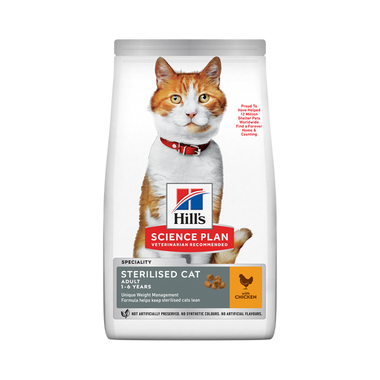 Hill's Science Plan Feline Adult Sterilised Chicken, 3 kg