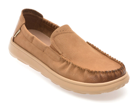 Mocasini GRYXX kaki, 98052, din piele naturala