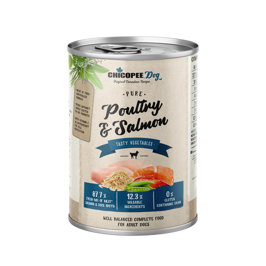 Hrana Umeda Caini, Chicopee Poultry & Salmon, Adult, 400 g