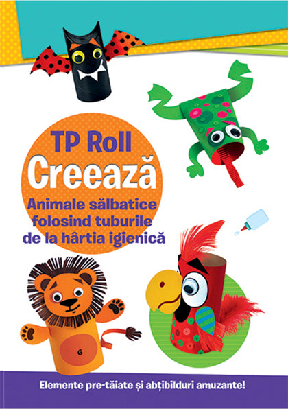 Creeaza animale salbatice folosind tuburile de la hartia igienica 
